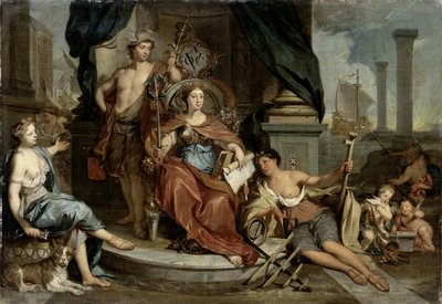 Apotheosis of the Dutch East India Company (Allegory of the Amsterdam Chamber of Commerce of the VOC), 1702-46 by Nicolaes Verkolje